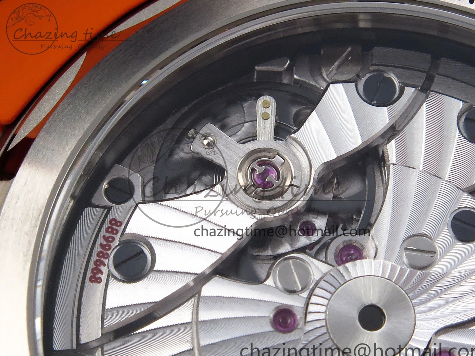 0415 Comfortable Planet Ocean 43.5mm SS VSF 1:1 Best Edition Black Orange Bezel Gray Dial on Nylon Strap A8900 Super Clone V 7730